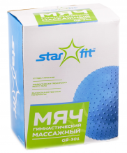 Мяч гимнастический массажный STAR FIT GB-301 55 см синий (антивзрыв) УТ-00007206